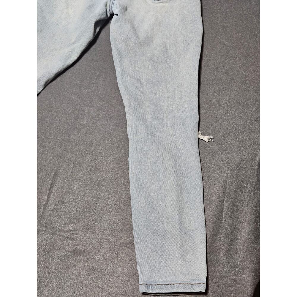 Kendall + Kylie Womens 5 27 Blue The Ultra Babe Skinny Jeans Light Wash Distress - Picture 12 of 14